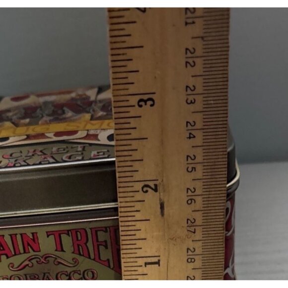 Plain Tree Tobacco Tin Box Sliced Plug Smoking Pocket Package Playing Card 5.5" - Picture 10 of 10